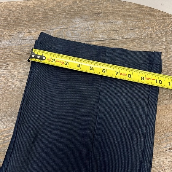 NWT P Luca Milano Women’s High Rise Wide Flare Leg Pants -Navy Blue Size Medium - Picture 10 of 10
